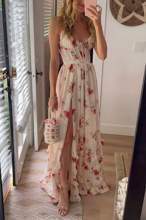 Indira | Long floral dress