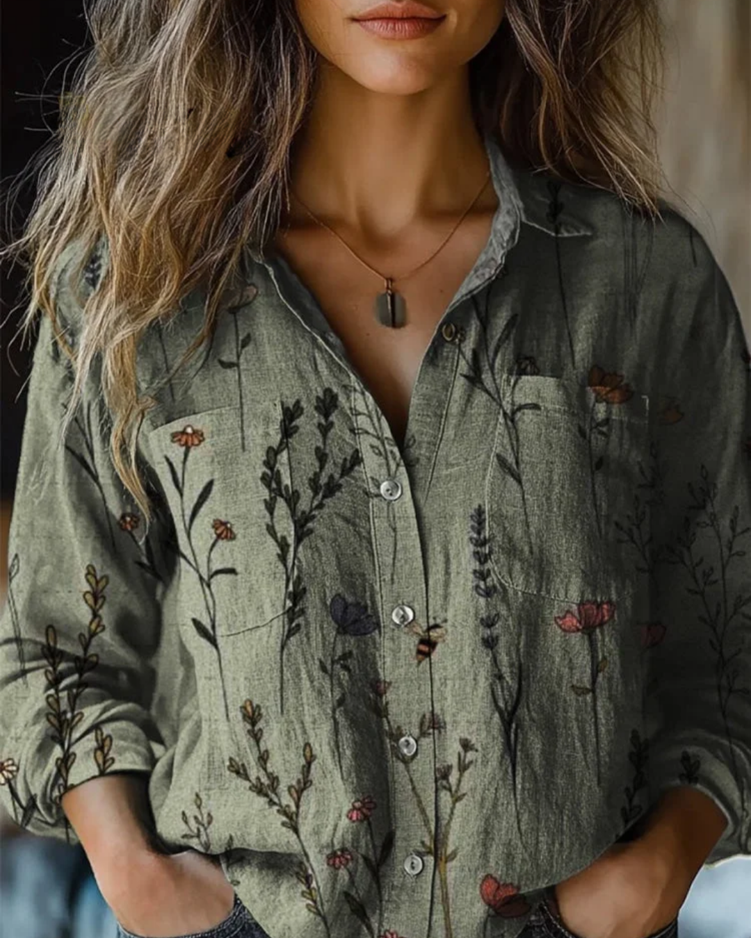 Georgeena BSC| Vintage Cotton Long Sleeve Shirt