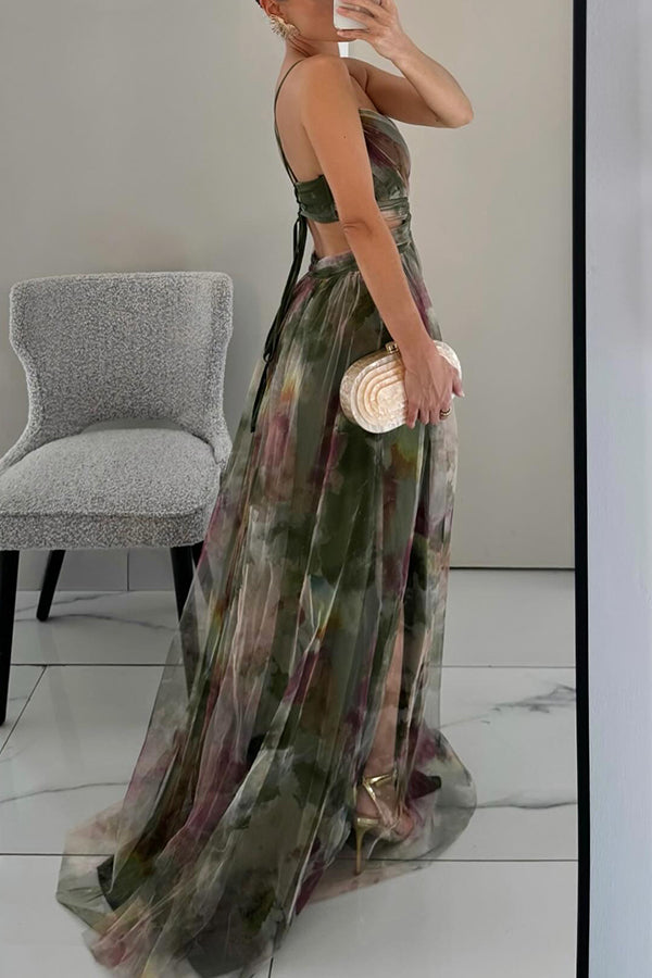Brinley | Enchanting Maxi Dress with Floral Print