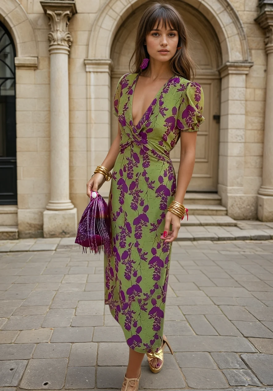 Augusta® NDC | Long Women's Dress with Floral Print