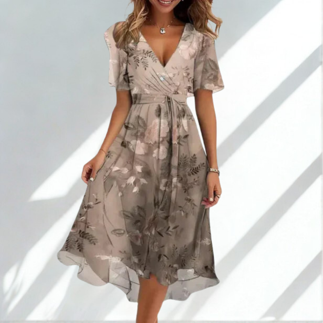 Matilde™ - Elegant Maxi Dress with V-Neckline