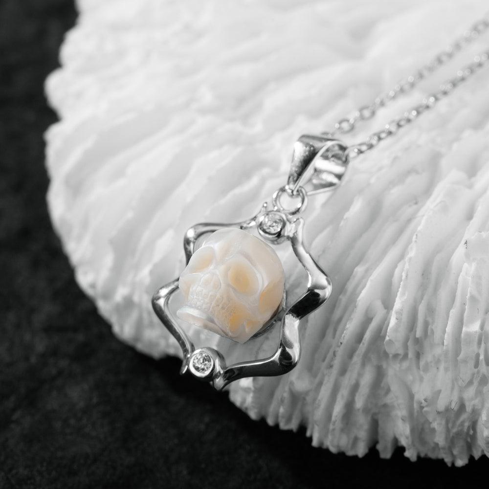12 Zodiac Signs Astrology Pearl Skull Gemini Necklace™ Skull Accessories – Bold Expression of Your Star Sign