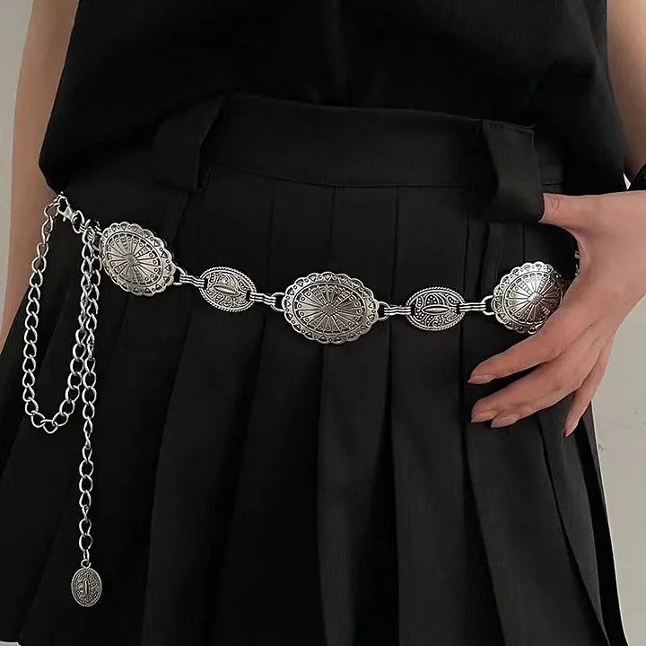 GildedGrace™ Retro Western Style - Vintage Metal Waist Chain