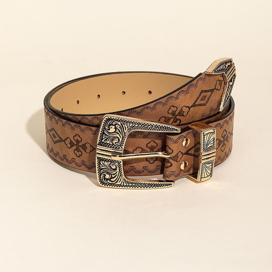 Retro Pattern Women's Belt™ Retro Western Style – Classic Accessory with Timeless Flair
