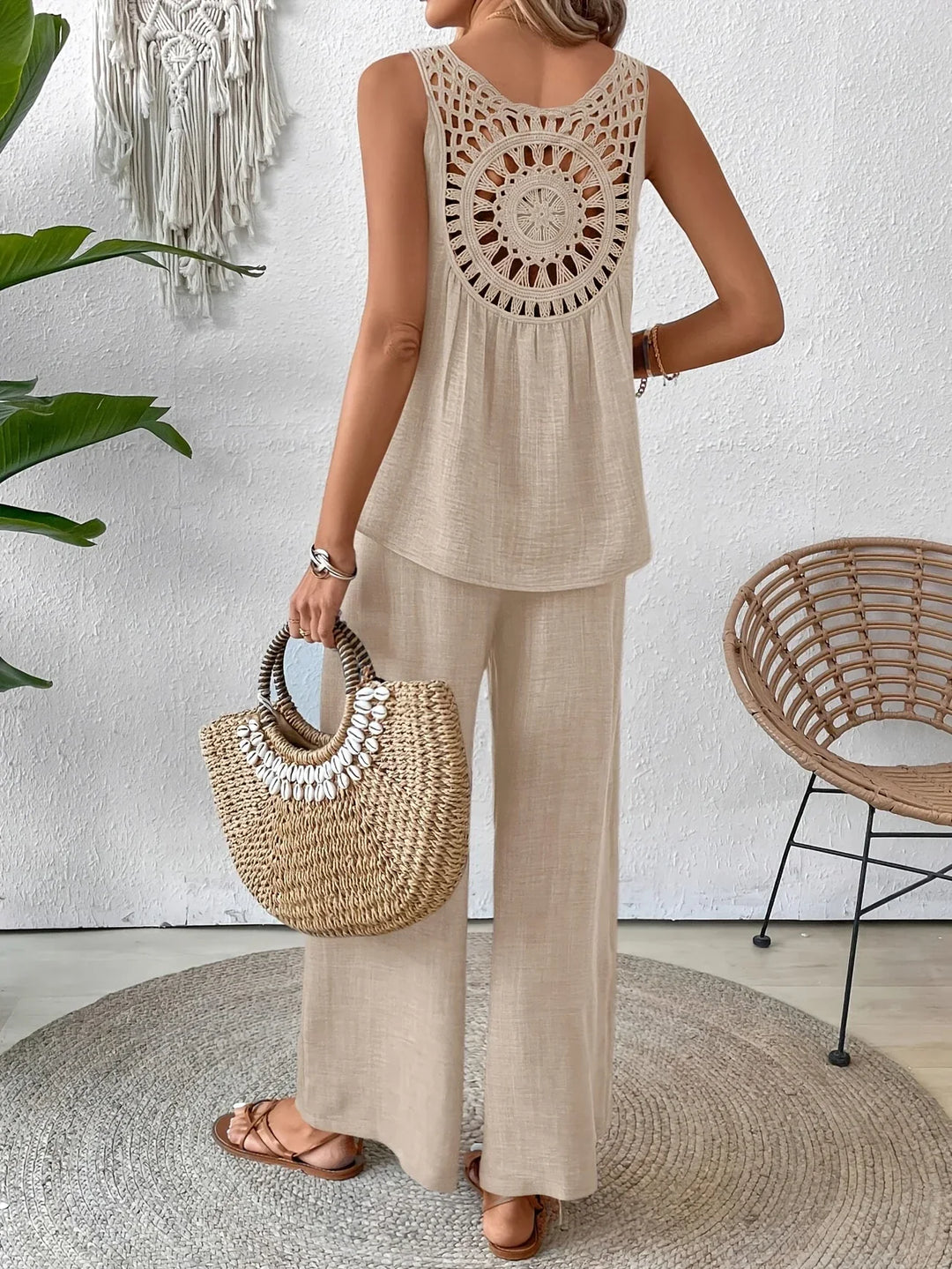 Cecily | Stylish Sleeveless Tank Top & Pants Set