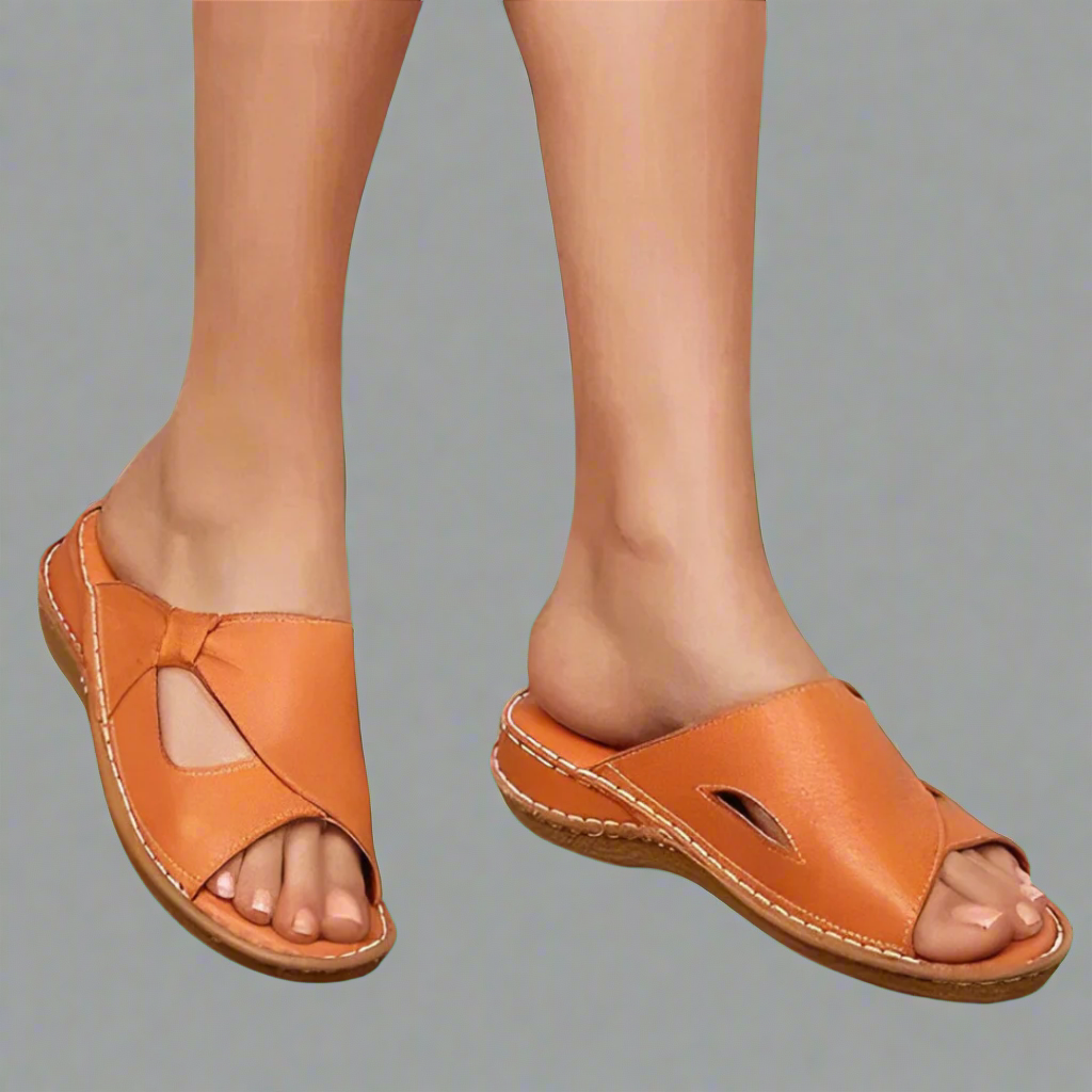 Yvonne™  | Women’s Leather Orthopedic Sandals