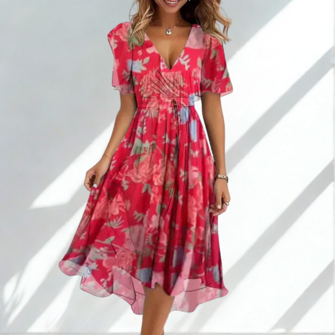 Matilde™ - Elegant Maxi Dress with V-Neckline