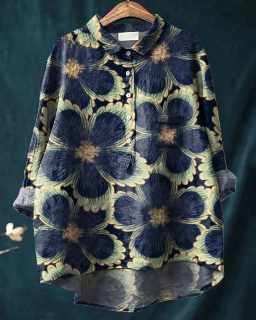 Reina BSC | Floral Cotton-Linen Shirt