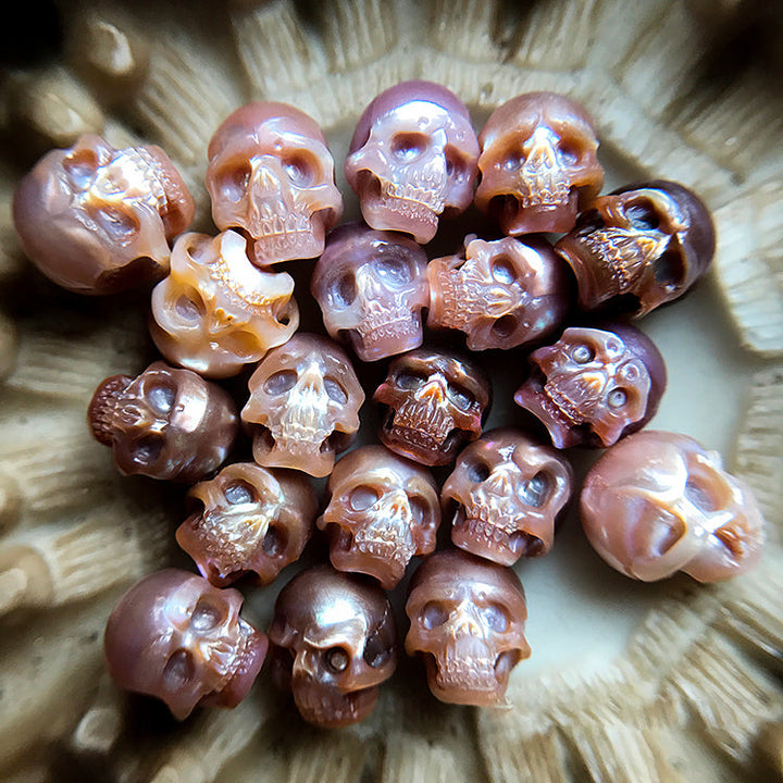 12 Zodiac Signs Aries Pearl Skull Necklace™ Skull Accessories – Strength, Symbolism, and Transformation
