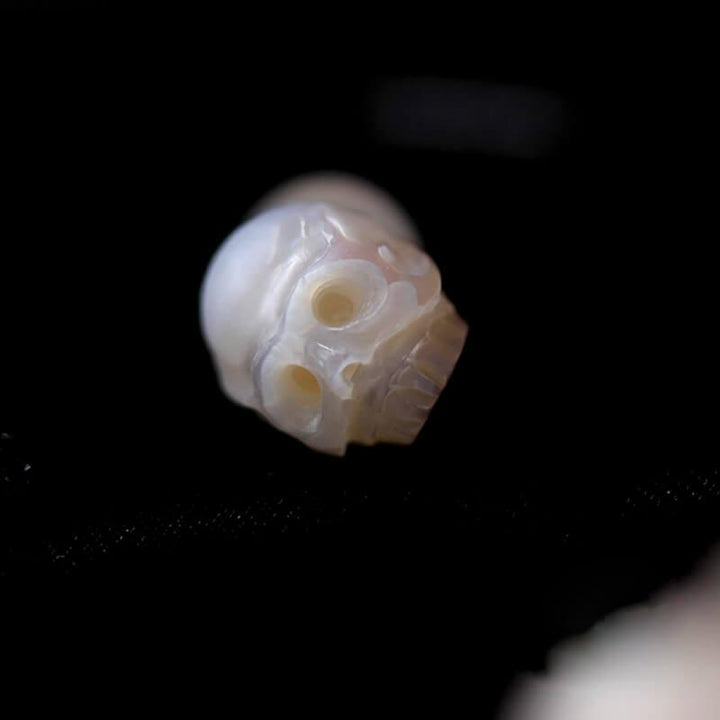 Dainty Minimalist Pearl Skull Stud Earrings™ Skull Accessories  – Subtle Edge Meets Timeless Elegance