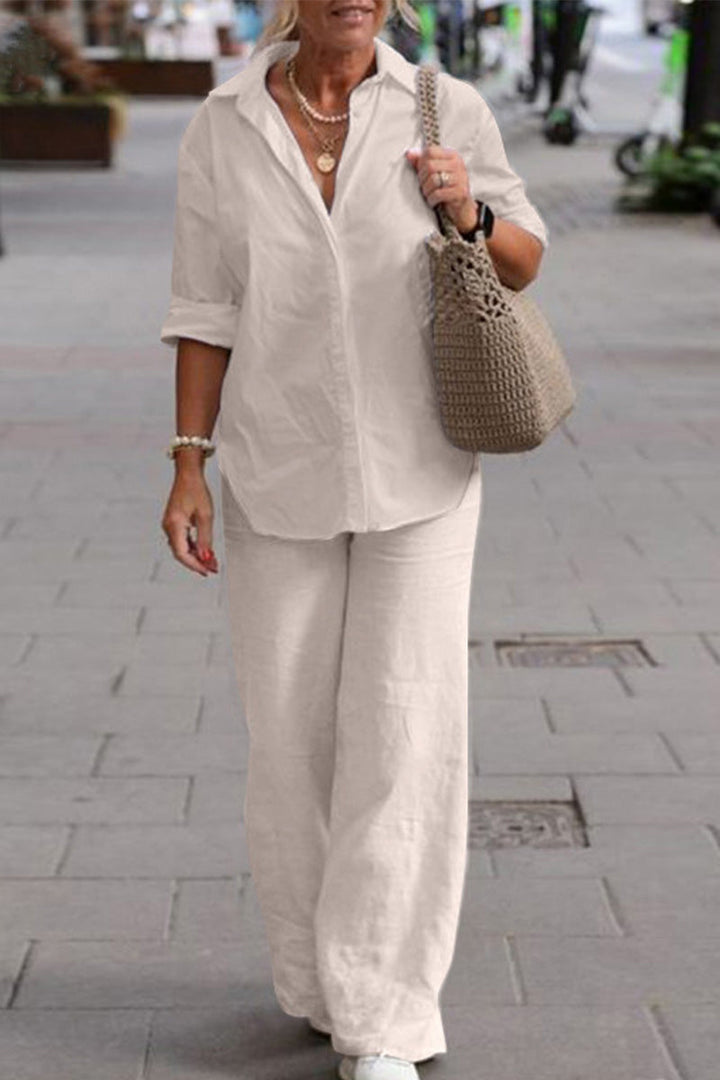 Monochrome Relaxed Two-Piece Set™ Spring Essential - Effortless Style in Perfect Harmony