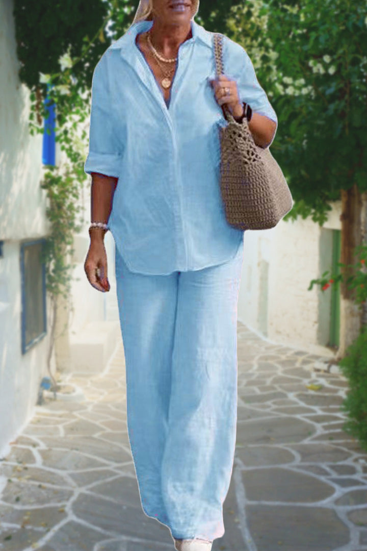 Monochrome Relaxed Two-Piece Set™ Spring Essential - Effortless Style in Perfect Harmony