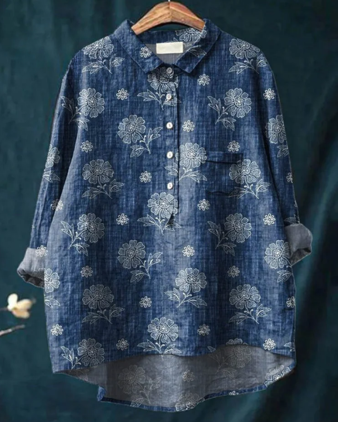 Reina BSC | Floral Cotton-Linen Shirt
