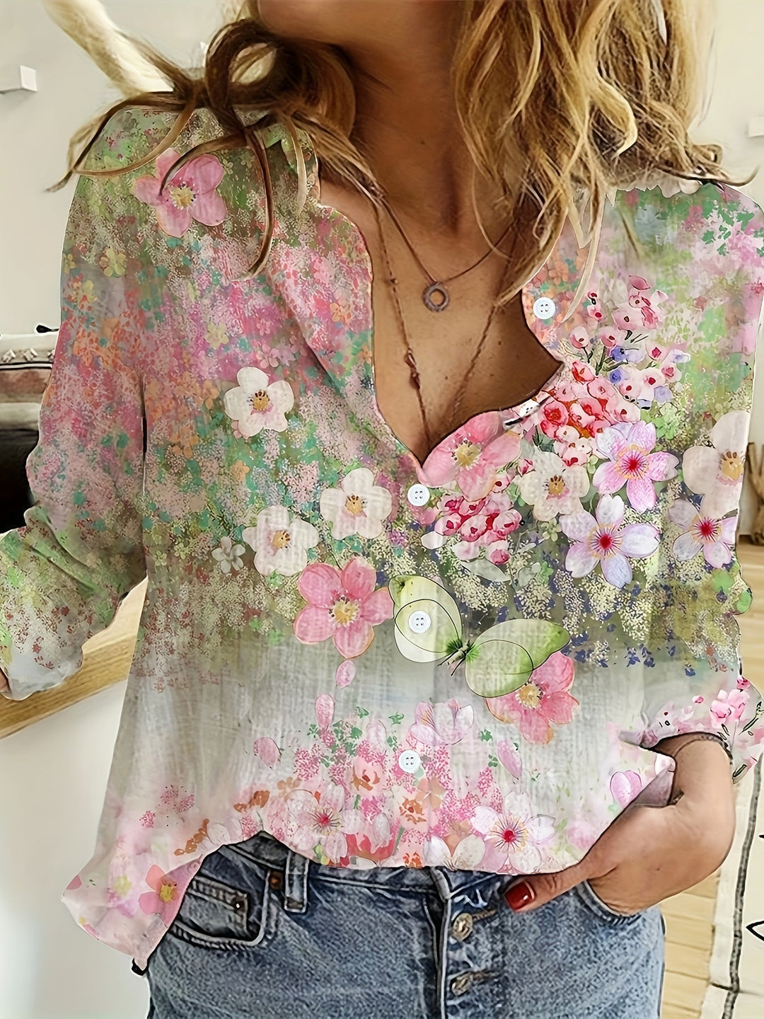 Rachelle™ | Floral Boho Blouse