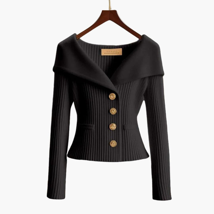 Kim™ Spring Essential - Ribbed Button-Up Cardigan