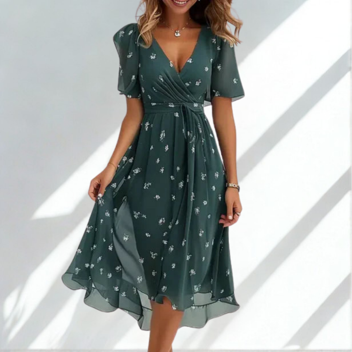 Matilde™ - Elegant Maxi Dress with V-Neckline