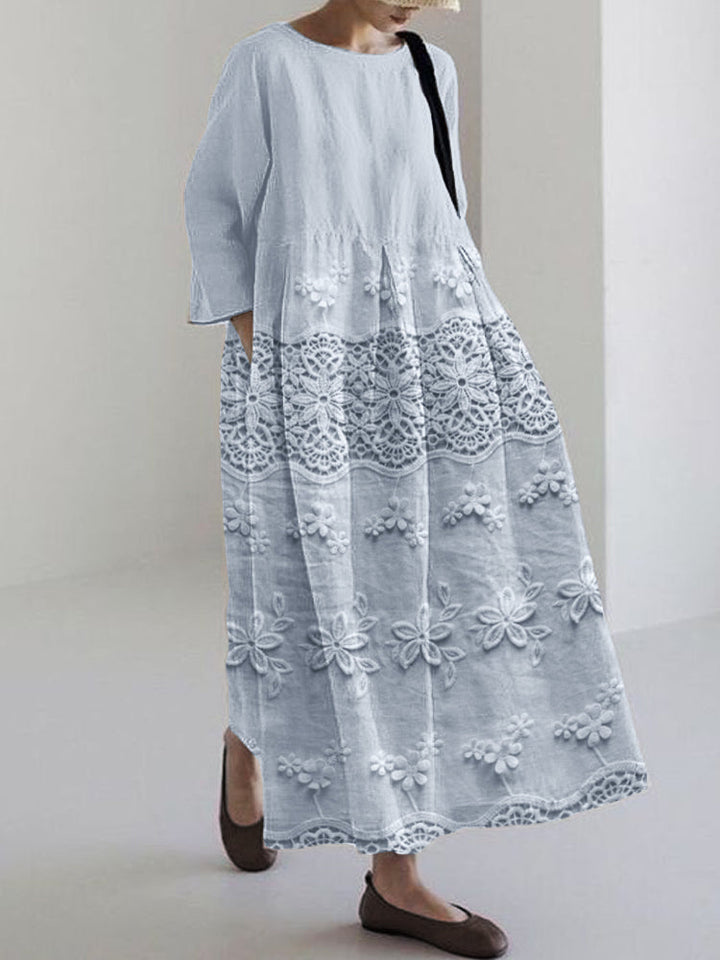 Thalina™ Newest Arrivals – Lace Printed Dress