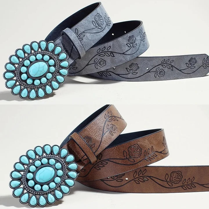 Boho Ethnic Belt™ Retro Western Style – Women's Woven Statement Waist Accessory