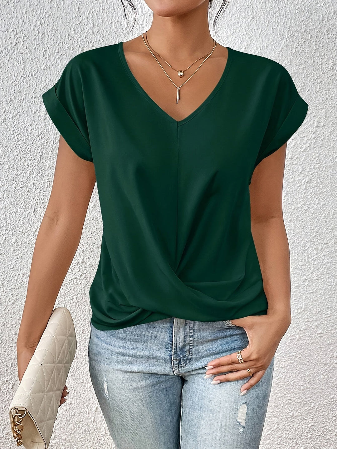 Heidi - Casual T-Shirt with a Heart-Shaped Neckline