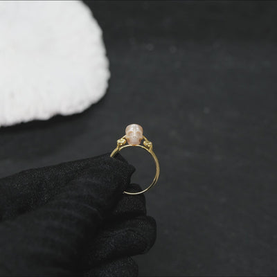 Hear No Evil Pearl Skull Ring™ Skull Accessories  – A Symbol of Inner Silence