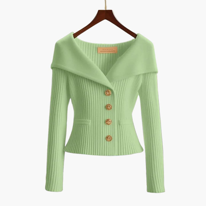 Kim™ Spring Essential - Ribbed Button-Up Cardigan