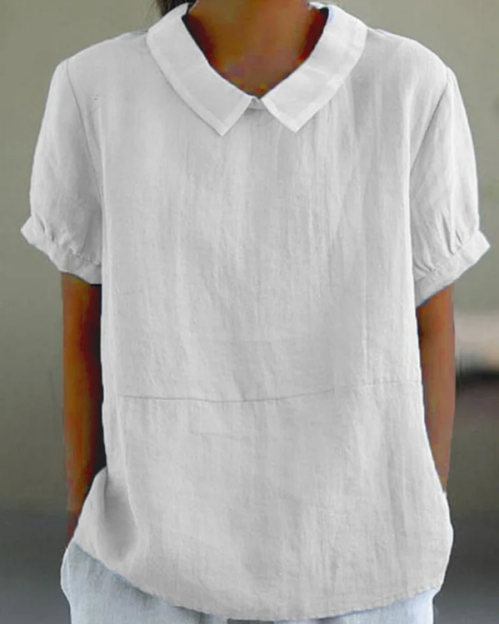 Beatrix BSC| Retro Floral Cotton-Linen Shirt