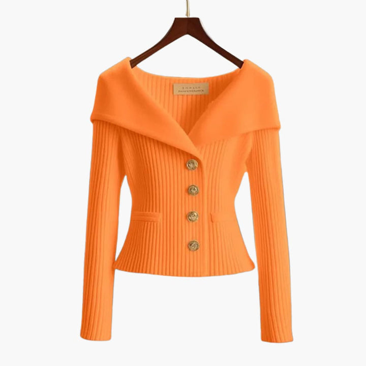 Kim™ Spring Essential - Ribbed Button-Up Cardigan