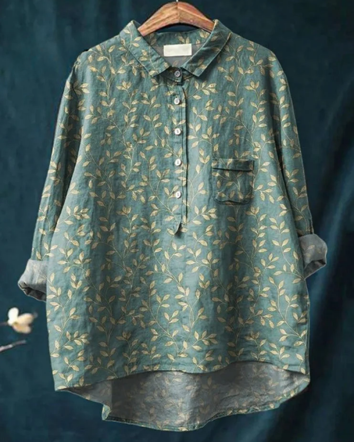 Reina BSC | Floral Cotton-Linen Shirt