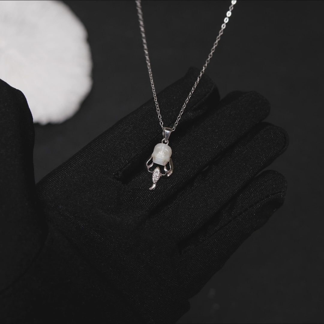 12 Zodiac Signs Sagittarius Pearl Skull CZ Necklace™ Skull Accessories – Adventurous Spirit Meets Elegant Symbolism