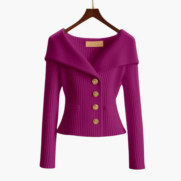 Kim™ Spring Essential - Ribbed Button-Up Cardigan