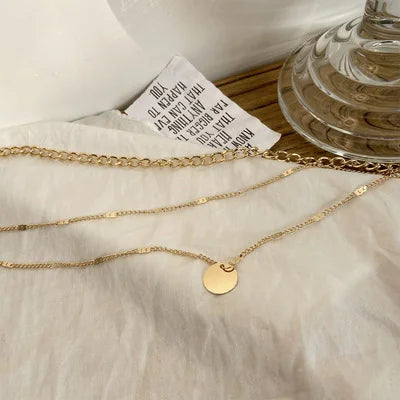 Vintage Glow™ Retro Western Style - Simple Gold Multi-layer Necklace