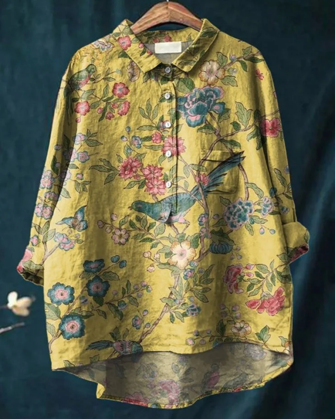 Reina BSC | Floral Cotton-Linen Shirt