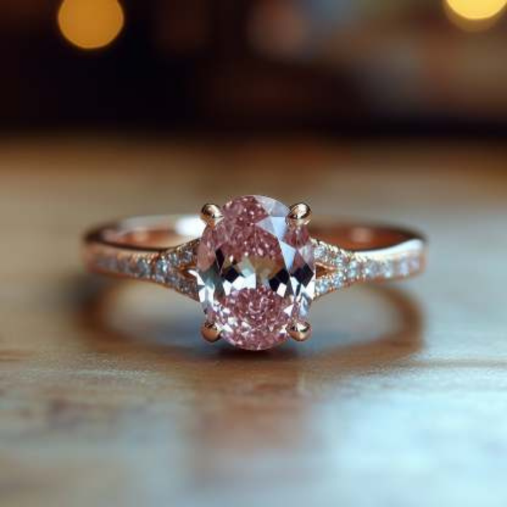 Soft Fire Ring™ Colored Gem Stone – Delicate Brilliance in a Rosy Glow