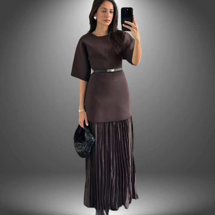 Andrea™ Long Dress Collection - Pleated Maxi Dress