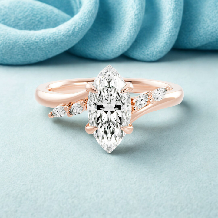 Velvet Crown Ring™ Luxury Ring – Rose Gold Elegance in Every Detail
