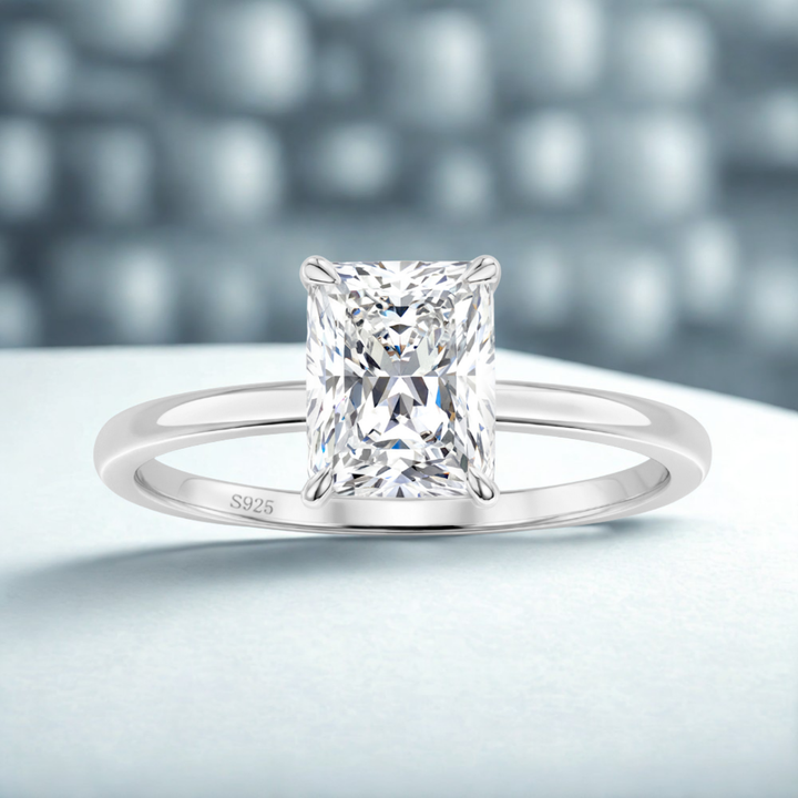 Eclipsed Grace Ring™ Colored Gem Stone – Quiet Luxury with Timeless Allure