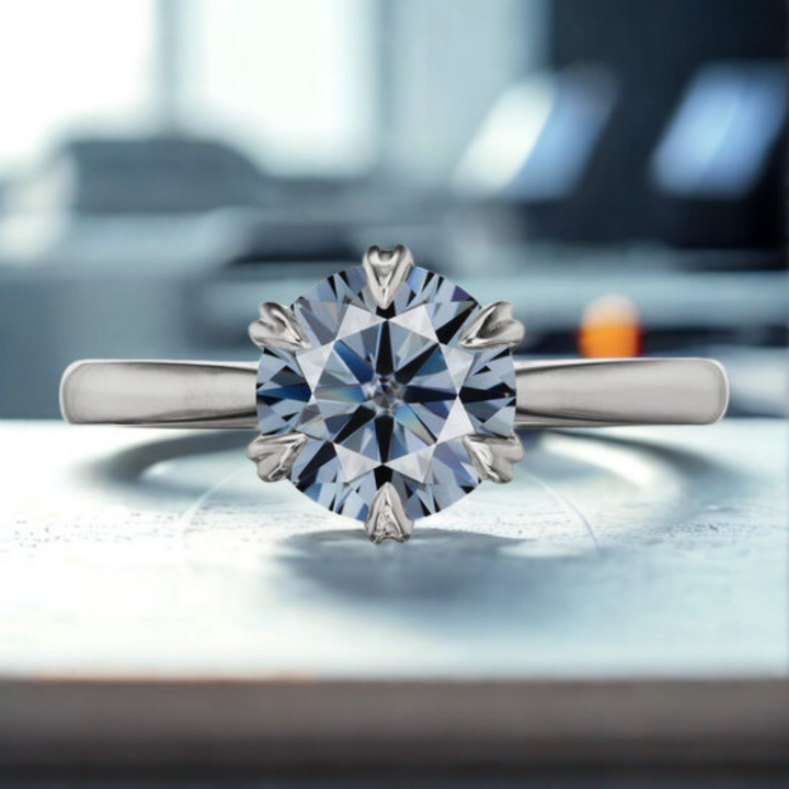 Azure Mist Ring™ Luxury Ring – Cool Sparkle in Ocean Haze
