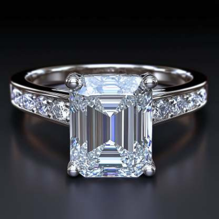 Midnight Beam Ring™ Colored Gem Stone – Crisp Brilliance in a Sleek Silhouette