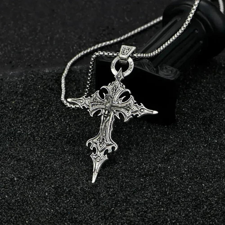 Saint Martin Sacramento Necklace™ Men Jewelry – Retro Gothic Nail Cross Pendant