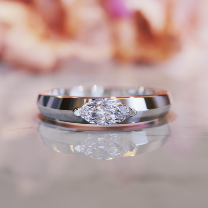 Radiant Kiss Ring™ Colored Gem Stone – Sleek Simplicity with Bold Brilliance
