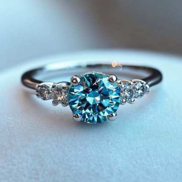 Seraph Glow Ring™ Luxury Ring – 1 Carat Moissanite in Sleek Sterling Silver