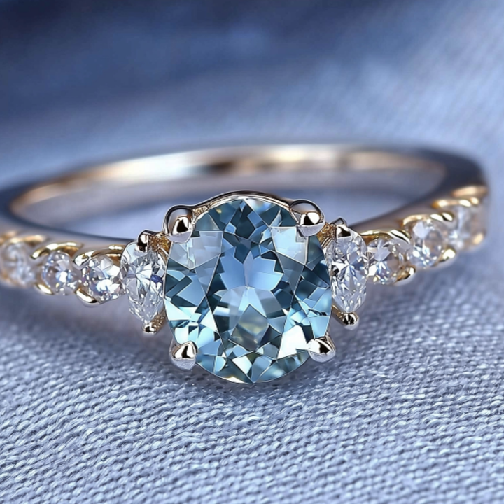 Cobalt Shine Ring™ Colored Gem Stone – Enchanting Fire in an Oval-Cut Blue Brilliance
