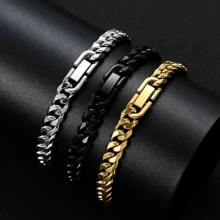 Sky Morris Monterey Bracelet™ Men Jewelry – Titanium Steel Cuban Link Bracelet