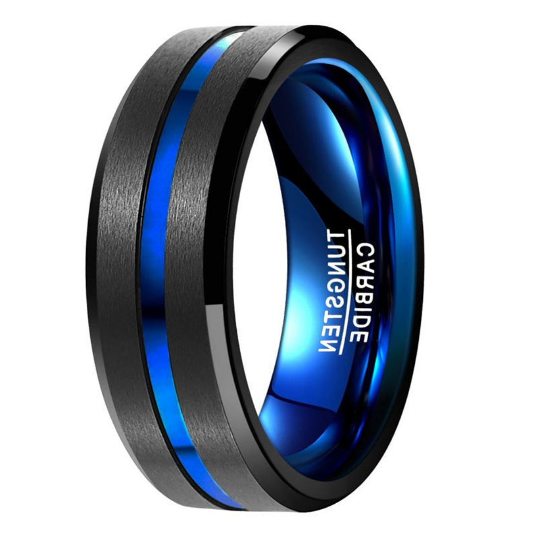 Stratus™ Men Rings – Bold Contrast, Electric Calm