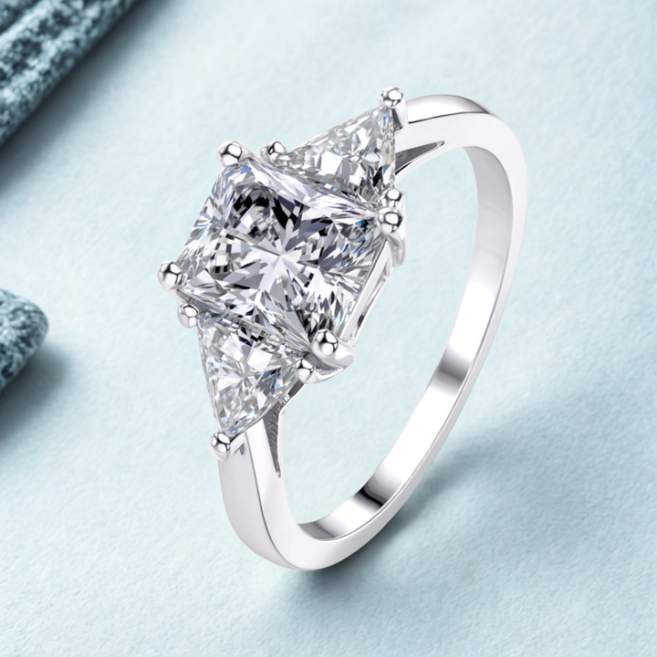 Solitaire Moissanite Ring™ Colored Gem Stone – Bold Brilliance, Pure Elegance