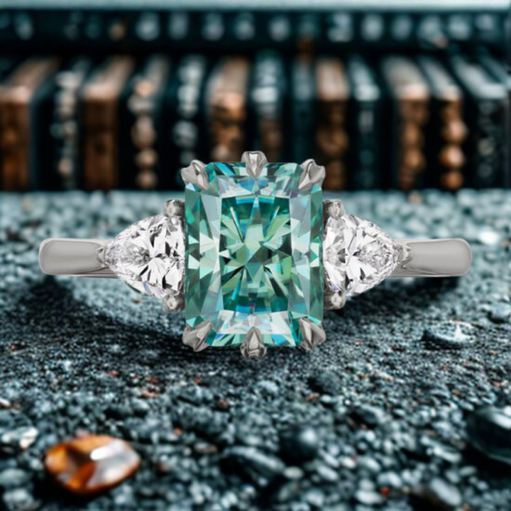 Mirage Glow Ring™ Luxury Ring – Illusion of Light, Crafted in Teal