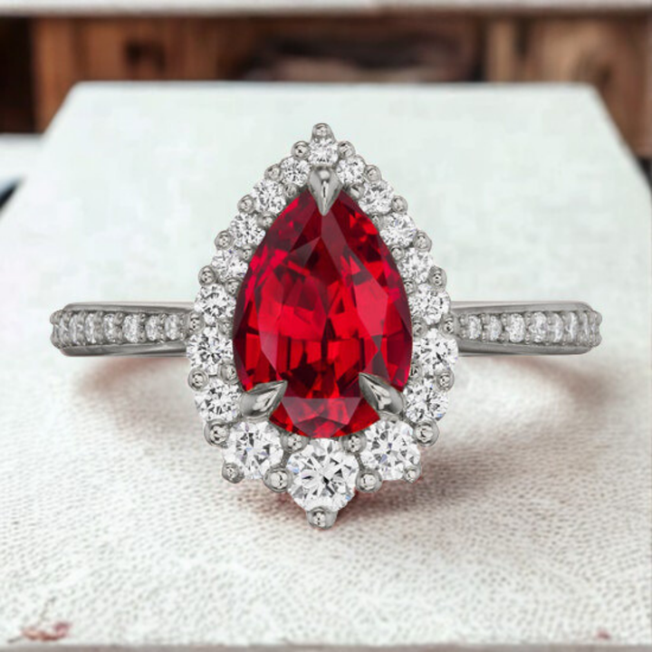Crimson Sky Ring™ Luxury Ring – A Symphony of Passion and Elegance