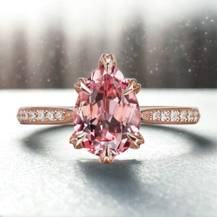 Velvet Rose Ring™ Luxury Ring – Blush Radiance in a Classic Bloom