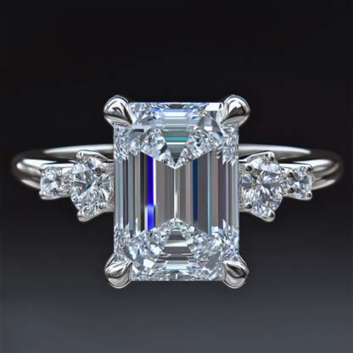 Emerald Mist Ring™ Colored Gem Stone – Sleek Symmetry with Unmatched Brilliance