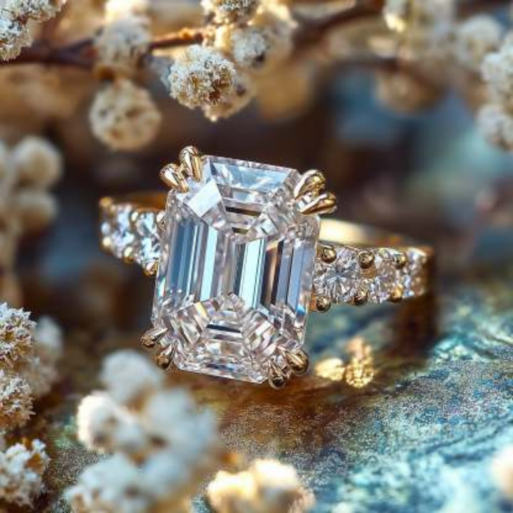 Silent Flame Ring™ Colored Gem Stone – Regal Warmth with Brilliant Precision